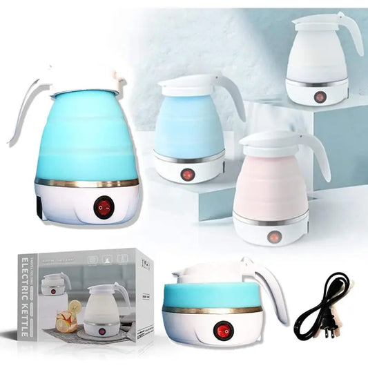 Foldable Silicon Portable Mini Travel Electric Kettle 600Watt 0.6Litter